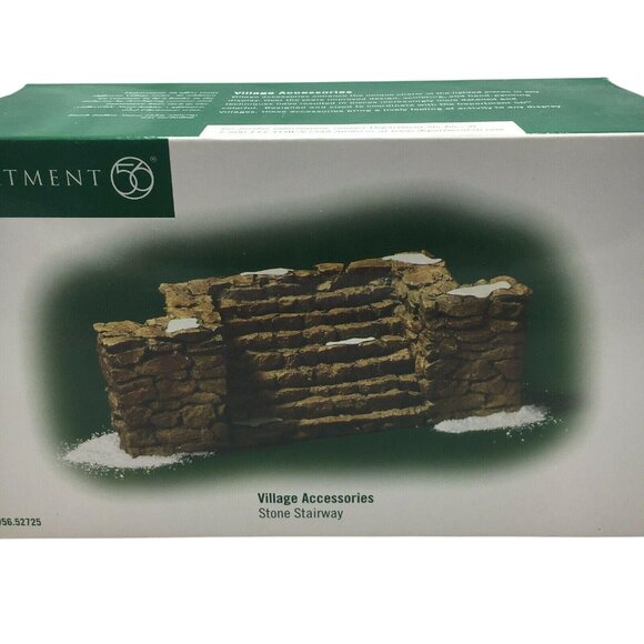Department 56 Village Accessories Stone Stairway #56052725 Snow Christmas Decor - Picture 1 of 7